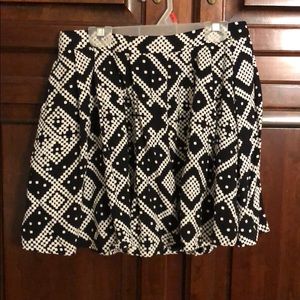 NBD Black and White Mini Skirt
